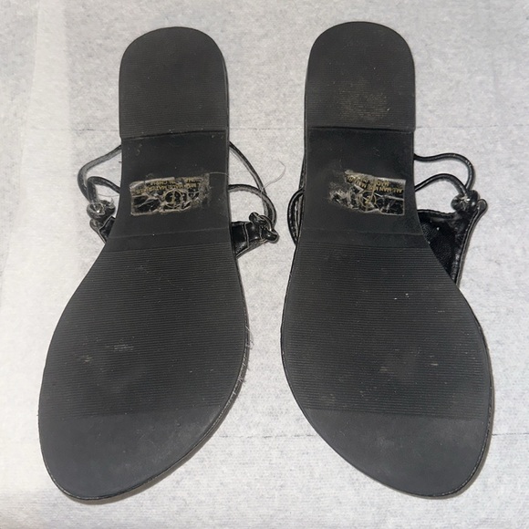 Limana Sandals, Large Crystals, Black - Picture 2 of 3